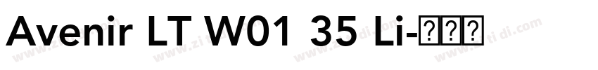 Avenir LT W01 35 Li字体转换